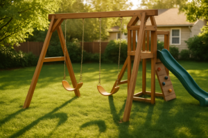 How We Built a Kids’ Swing Set That Adults Keep Trying to Use