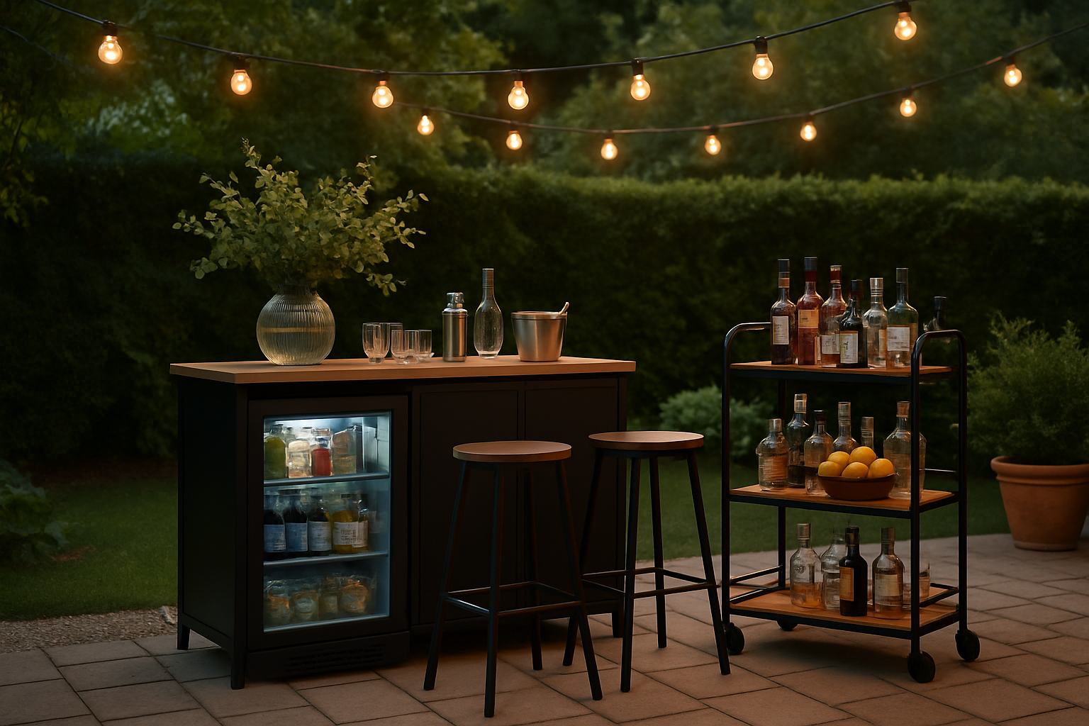 Outdoor Bar Setup: How I Created a Full Bar Experience for Under $500