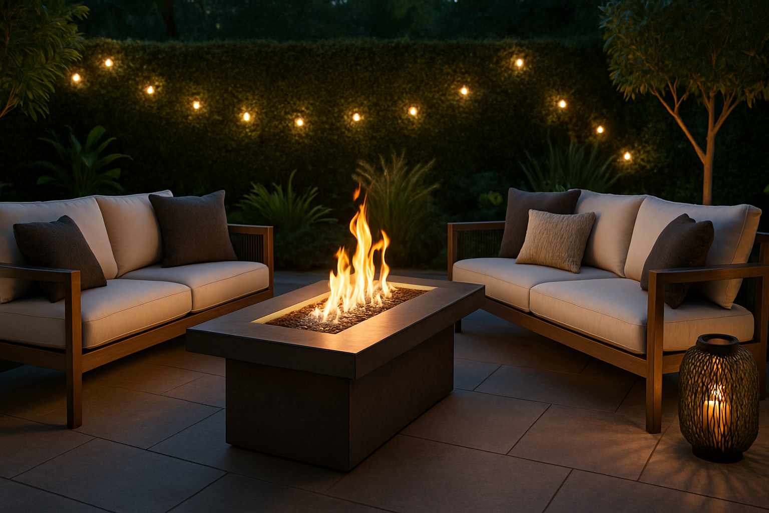 The Fire Pit Table That Transformed My Patio From Blah to Beautiful