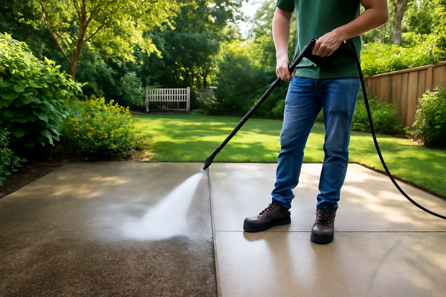 How to Pressure Wash a Patio: The Right Way to Clean Concrete, Pavers, and Stone