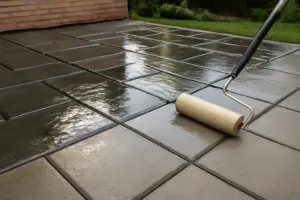 Black Diamond Stoneworks Wet Look Sealer: 18 Months Later on My Concrete Pavers