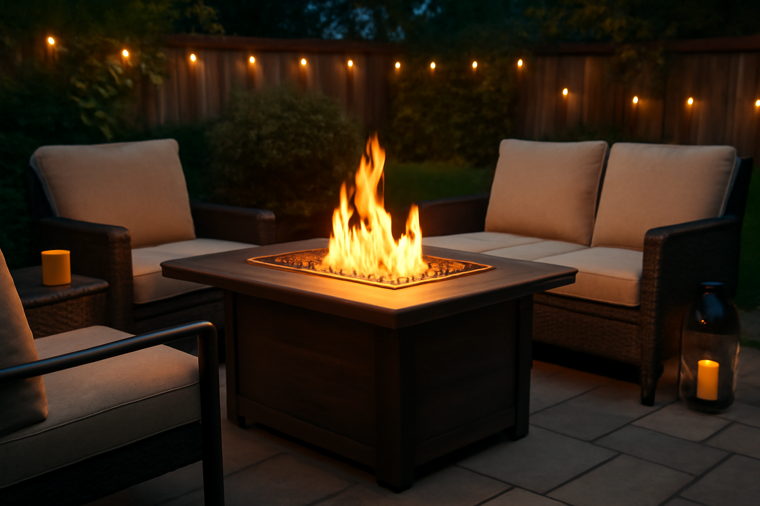 I Bought a Portable Fire Pit Table and My Patio Finally Feels Complete